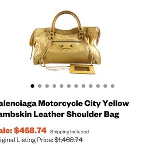 Yellow shoulder bag